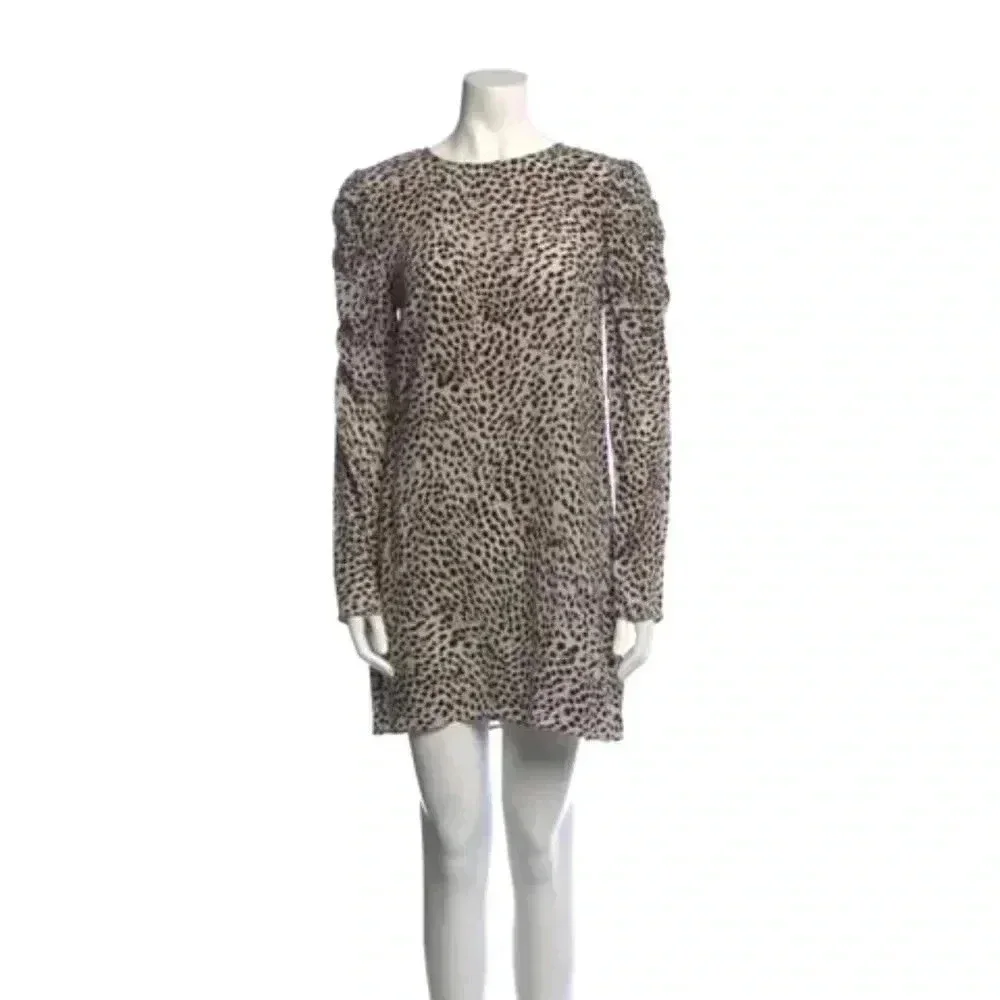 Lovely Anine Bing Animal Print Mini Dress size M - Picture 2 of 8
